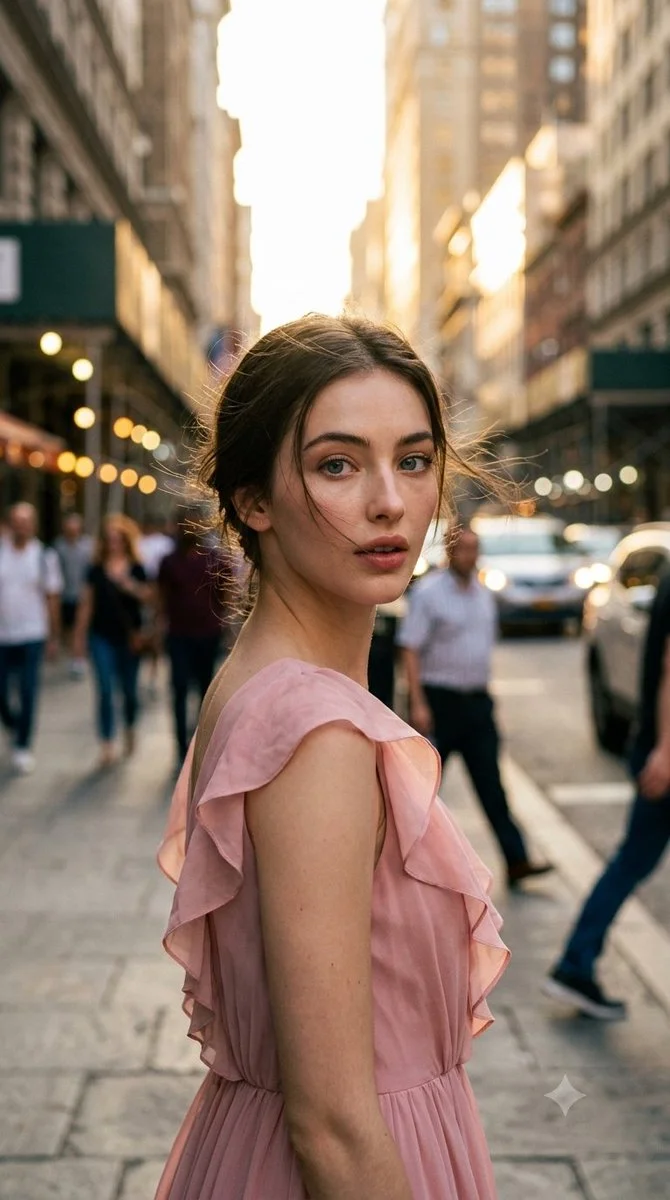 Candid Golden Hour Street Portrait